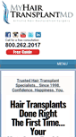 Mobile Screenshot of myhairtransplantmd.com